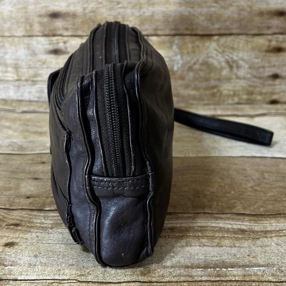 Vintage Womens Wristlet Bag Brown - Picture 3 of 5